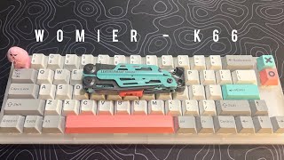 Womier K66 60 Mechanical Keyboard Build  ASMR [upl. by Silvana]