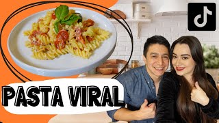 Recetas de Tik Tok  Pasta VIRAL de queso Feta [upl. by Chivers]