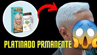 COMO FAZER O PLATINADO COM MATIZANTE PERMANENTE PASSO A PASSO nevou platinado [upl. by Denby413]