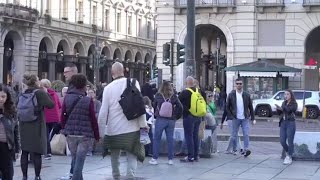 Torino tanta gente in centro per il ponte di Ognissanti [upl. by French683]