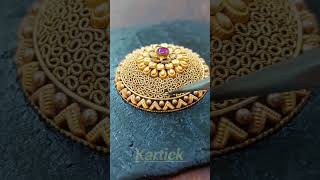 Gold pendant making shorts jewellery reels pendant kartickmondalgold [upl. by Dilks]