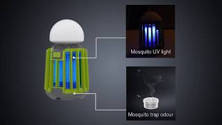 SORBO 2nd Generation NEW Mosquito Zapper Lamp with Mosquito Attractant SB6066 [upl. by Shaia]