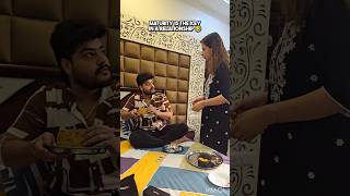 Husband wife sharing food after a few years of marriage 🤣🤣 justmarriedthings comedymovies funny [upl. by Elawalo]