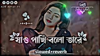 Jao Pakhi Bolo Tare SlowedReverb  Krishnokoli  Monpura  যাও পাখি বলো তারে [upl. by Audrit]