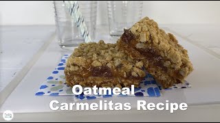 Oatmeal Caramel Bars Recipe Video [upl. by Aihsakal]