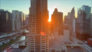 Chicago Skyline and Relaxing Music 03 [upl. by Gelman]