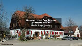 Bissingen passt GrundsteuerHebesätze 2025 an  Gewerbesteuer News [upl. by Hak]