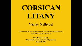 Corsican Litany  Vaclav Nelhybel [upl. by Emmeline543]