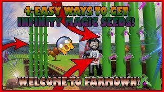 4EASY WAYS TO GET MAGIC SEEDS  INFINITY MONEY WELCOME TO FARMTOWN  ROBLOX [upl. by Sandry]