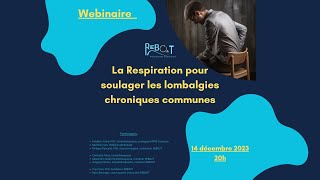 La respiration pour soulager la lombalgie chronique commune [upl. by Gunzburg]