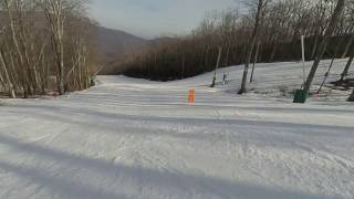 Skiing Upper Sunrise and Lower Sunrise Wintergreen Resort Virginia [upl. by Dorwin74]