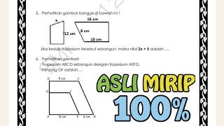 100 ASLI PTS GENAPPAT MATEMATIKA 9 SMP DAN MTs‼️ KESEBANGUNAN [upl. by Jacinto]