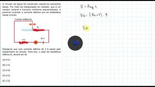 FAMEMA 2025 O circuito da figura foi construído usandose elementos ideais Por meio da manipulação [upl. by Meer324]