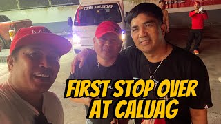 FIRST STOP OVER AT CALUAG  ROEL OF MALALAG  VAL SANTOS MATUBANG [upl. by Wilterdink]