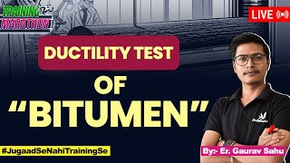 Ductility Test of Bitumen  How to Perform Ductility Test of Bitumen  Live Class for Civil Engineer [upl. by Boyes]