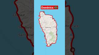 dominica 🇩🇲 travel viral ytshorts trending map [upl. by Anned]