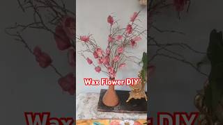 Wax Flower DIY after Diwali from candles DIY creative wax diyhomedecor creative with pratima [upl. by Harmonie]