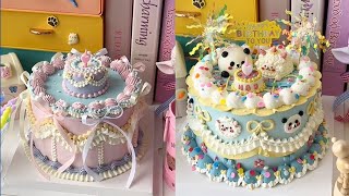 Simple Birthday Cake😍  Cake Making Tutorial for Beginners [upl. by Fin26]