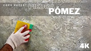 como hacer PIEDRA PÓMEZ con estuco [upl. by Jimmy286]