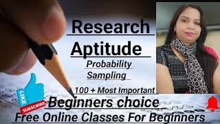 Probability Sampling in SamplingResearch AptitudeSimple RandomStratifiedsystematicCluster [upl. by Dnamra174]