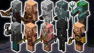 WEAPONWIELDING MOBS VS 10 OF EVERY MOB  MINECRAFT [upl. by Avot970]