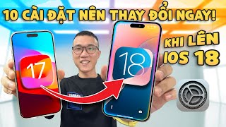 10 cài đặt nên THAY ĐỔI NGAY khi lên iOS 18 điều khiển iPhone bằng giọng nói và mắt [upl. by Leventis]