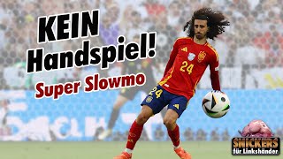 Kein Handspiel 🇩🇪🇪🇸 SUPER Slowmo [upl. by Aneba]