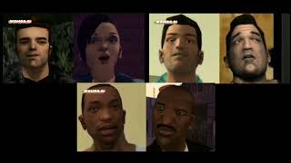 GTA Trilogy protagonists and antagonists singing Hawaiian Rollercoaster deepfake [upl. by Atarman]