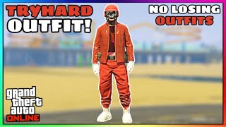 Red Joggers Invisible Torso Glitch Tryhard Modded Outfit No Transfer GTA Online [upl. by Fornof]