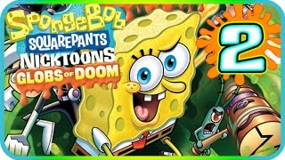 SpongeBob SquarePants amp Nicktoons Globs of Doom Walkthrough Part 2 PS2 Wii 100 Level 1  2 [upl. by Nnyleahs]