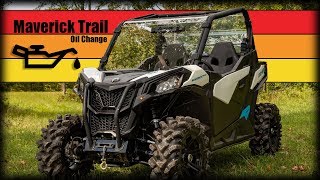 How to change engine oil on CanAm Maverick Trail  Maintenance Matters [upl. by Giustina]