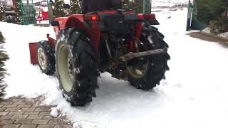 Tractor GOLDONI 3455 Plough for Snow [upl. by Annuahsal]