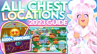 EVERY CHEST IN 2023 ROYALE HIGH 6000 DIAMONDS amp ACCESSORIES ROBLOX Chest Locations amp Easy Guide [upl. by Myer]