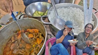 cocinando en el campo arroz con habichuelas y carne guisada para el viejo lolo Parte 1 [upl. by Corie]