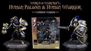 McFarlane ™ World Of Warcraft ™ Human Warrior amp Human Paladin  Common Version  Unboxing [upl. by Meehahs]