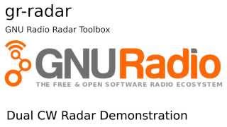 grradar Dual CW Radar Demonstration [upl. by Etnoek]