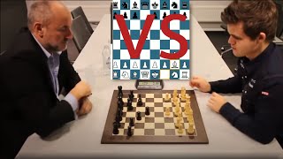 Kings fianchetto opening by Magnus Carlsen  force checkmate win [upl. by Gil]