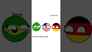 Portuguese vs English vs German countryball countryballs [upl. by Ahsak]