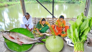 আজ জি বাংলা রান্না ঘরের রান্না করলাম মাছের মরিচ কাটা ঝোল আর মাছের মাথা দিয়ে পালং শাক ঘন্ট [upl. by Ahsiekrats]