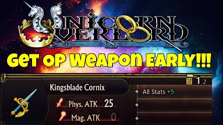 Unicorn Overlord Get OP weapon early Kingsblade Cornix [upl. by Ronoc941]