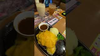 Big Boys Restaurant cravings hamburgersteak bigboysjapan saladsoupdrinkbar yummy [upl. by Alpert]