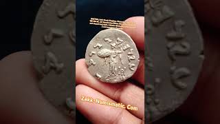 IndoGreek Menander ancient ZakkNumismatic ancient numismatics Kingofcoinscoinhistory [upl. by Eustasius]