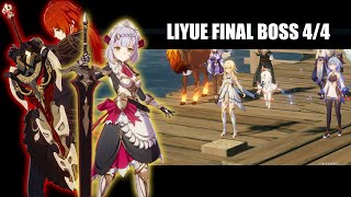 Genshin Impact Liyue Archon God Final Boss Fight 44  Japanese VO [upl. by Gagne]