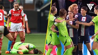 Furious Moments amp Dirty Plays In Womens Football [upl. by Tucky]