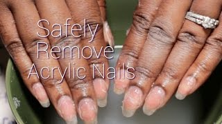 Acrylic Nails Tutorial  Acrylic Nails for Beginners  How to Safely Remove Acrylic Nails at Home [upl. by Artim]