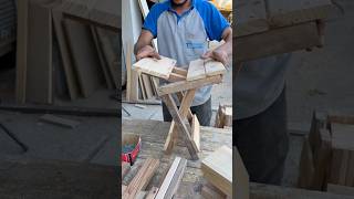 Katlanır Tabure Yapımı 🪑 folding stool making shortvideo [upl. by Oetam]