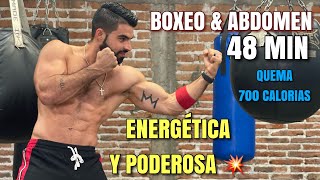 Hiit de Boxeo En Casa 48 Minutos Rutina Energética y Poderosa Sin Equipo [upl. by Sewell]