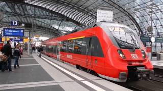 Züge am Hauptbahnhof Berlin SBahn  DBBahn [upl. by Olen]