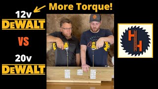 DeWALT 12v Has More Torque Than 20v will it win [upl. by Shea]