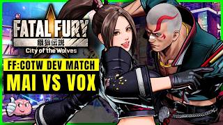 Mai Shiranui vs Vox Reaper DEV Matches  4K 60fps HDR  FATAL FURY City of the Wolves [upl. by Aihsinyt]